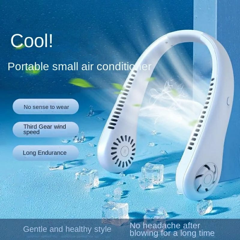 portable bladeless neck cooler – hands free 360° airflow usb rechargeable neck fan for indoor & outdoor use ~ 1200 mah portable bladeless neck cooler – hands free 360° airflow usb rechargeable neck fan for indoor & outdoor use ~ 1200 mah