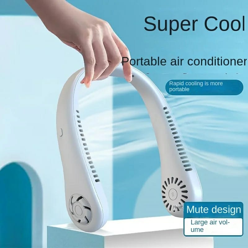 portable bladeless neck cooler – hands free 360° airflow usb rechargeable neck fan for indoor & outdoor use ~ 1200 mah portable bladeless neck cooler – hands free 360° airflow usb rechargeable neck fan for indoor & outdoor use ~ 1200 mah
