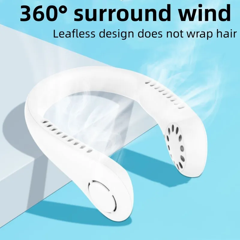 portable bladeless neck cooler – hands free 360° airflow usb rechargeable neck fan for indoor & outdoor use ~ 1200 mah portable bladeless neck cooler – hands free 360° airflow usb rechargeable neck fan for indoor & outdoor use ~ 1200 mah