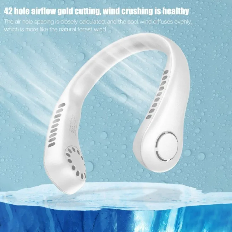 portable bladeless neck cooler – hands free 360° airflow usb rechargeable neck fan for indoor & outdoor use ~ 1200 mah portable bladeless neck cooler – hands free 360° airflow usb rechargeable neck fan for indoor & outdoor use ~ 1200 mah